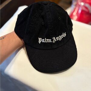 Palm Angels Black Corduroy Hat